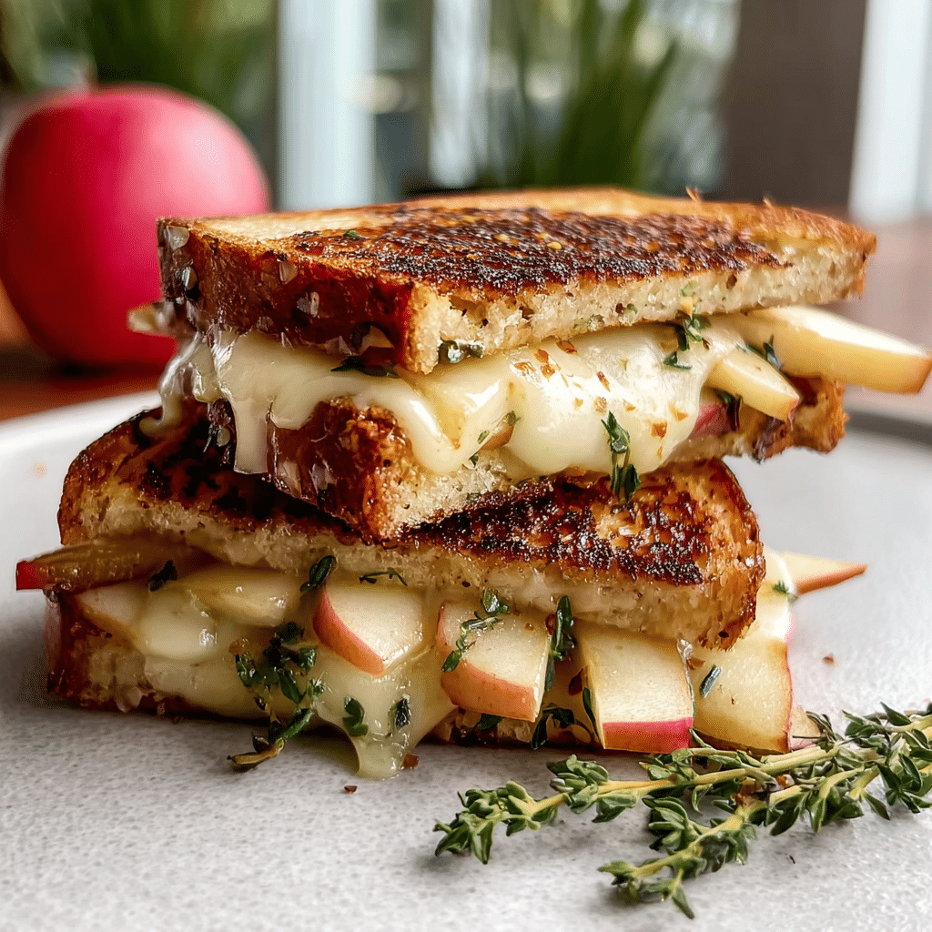 Gourmet Keto Pear & Apple Grilled Cheese | High Protein Fall Lunch