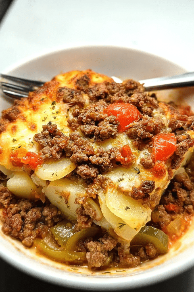 Dolly’s Famous Ground Beef Casserole (Pork-Free & Keto)