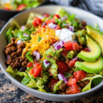 Healthy & High Protein Keto Taco Salad – No Tortilla, All the Flavor!