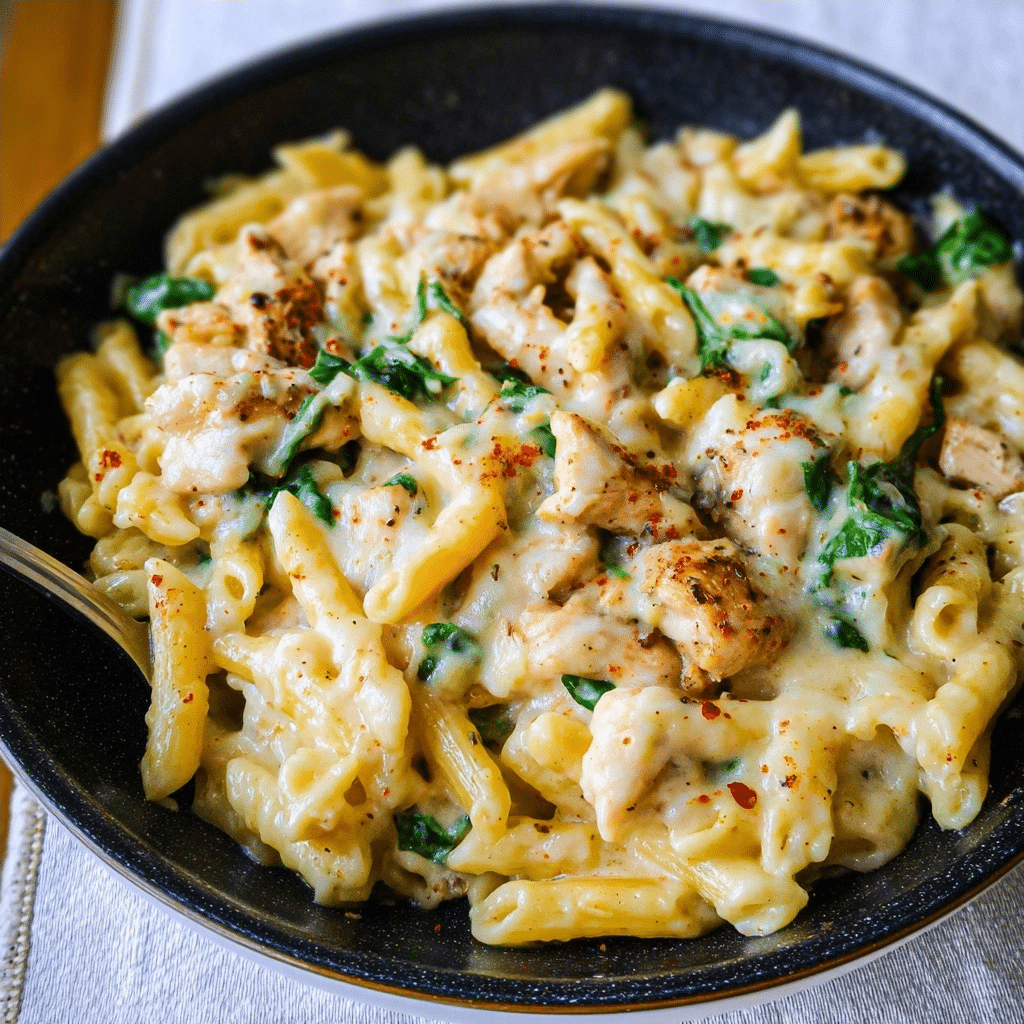 The Best Keto Cheesy Chicken Pasta (Easy One-Pot Dinner!)