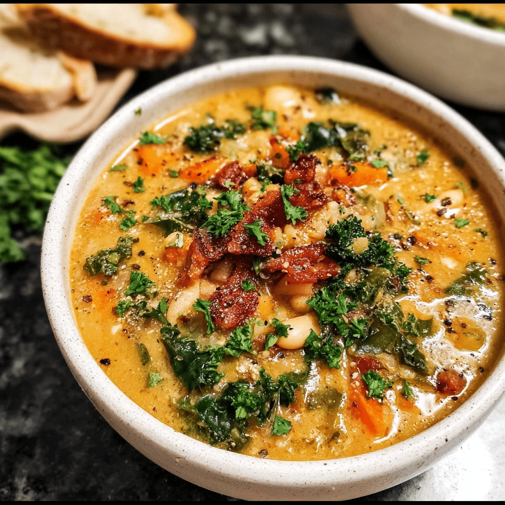 Easy 30-Minute Low Carb Tuscan Soup (Vegan & Healthy)