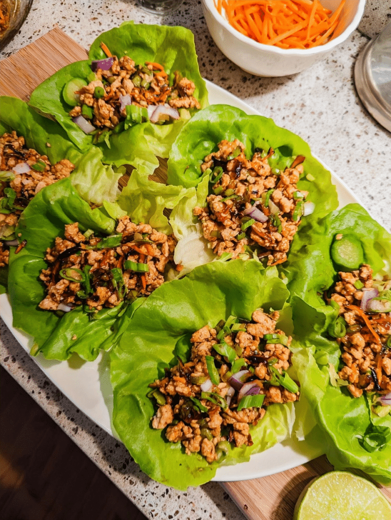 15-Minute Ground Chicken Lettuce Wraps (High Protein & Keto!)