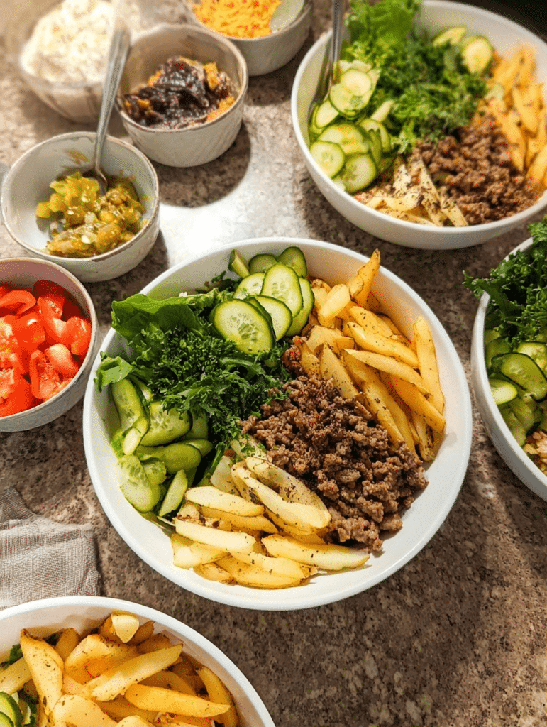 Burger Bowls recipes with Homemade Burger Sauce