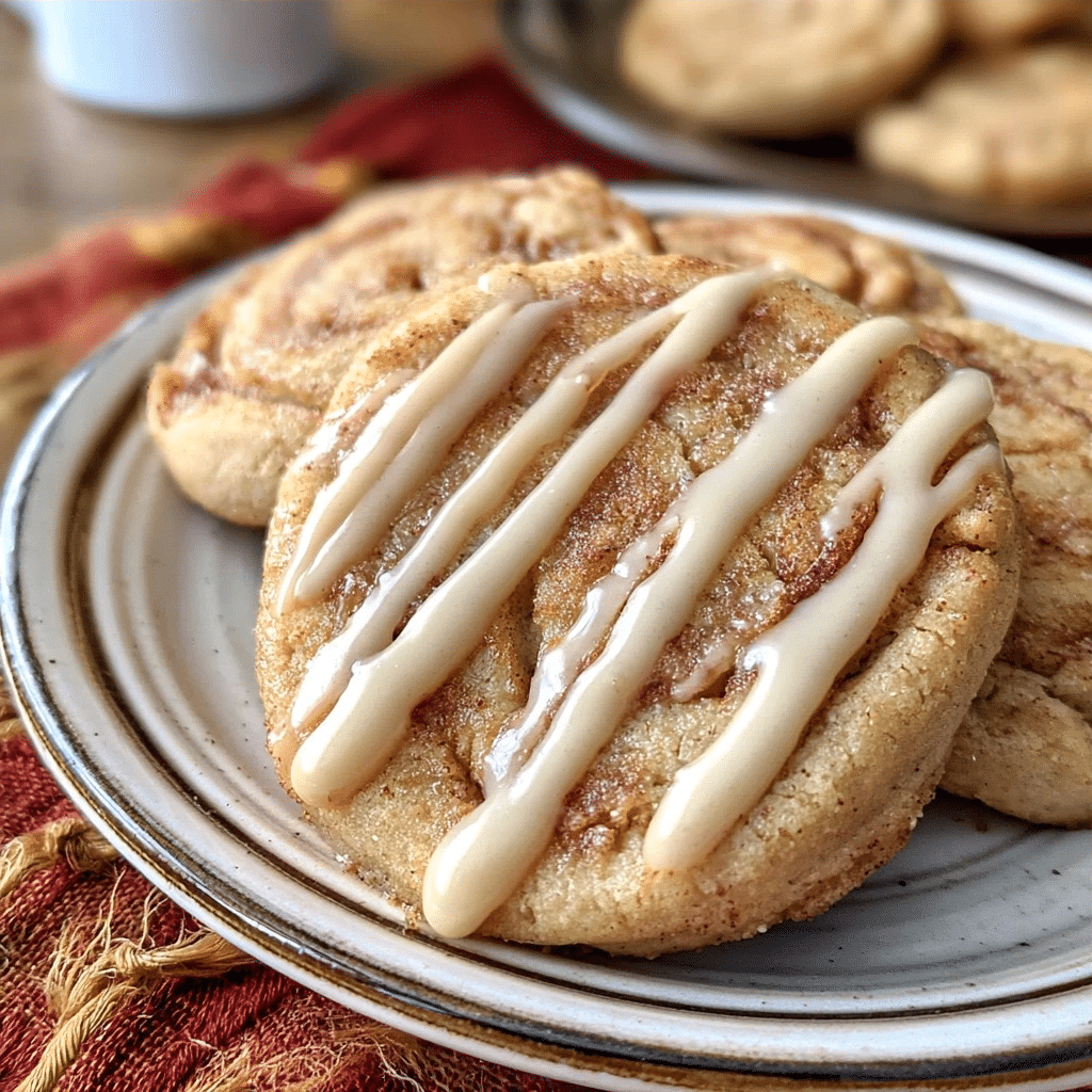 Soft & Chewy Paleo Cinnamon Roll Cookies